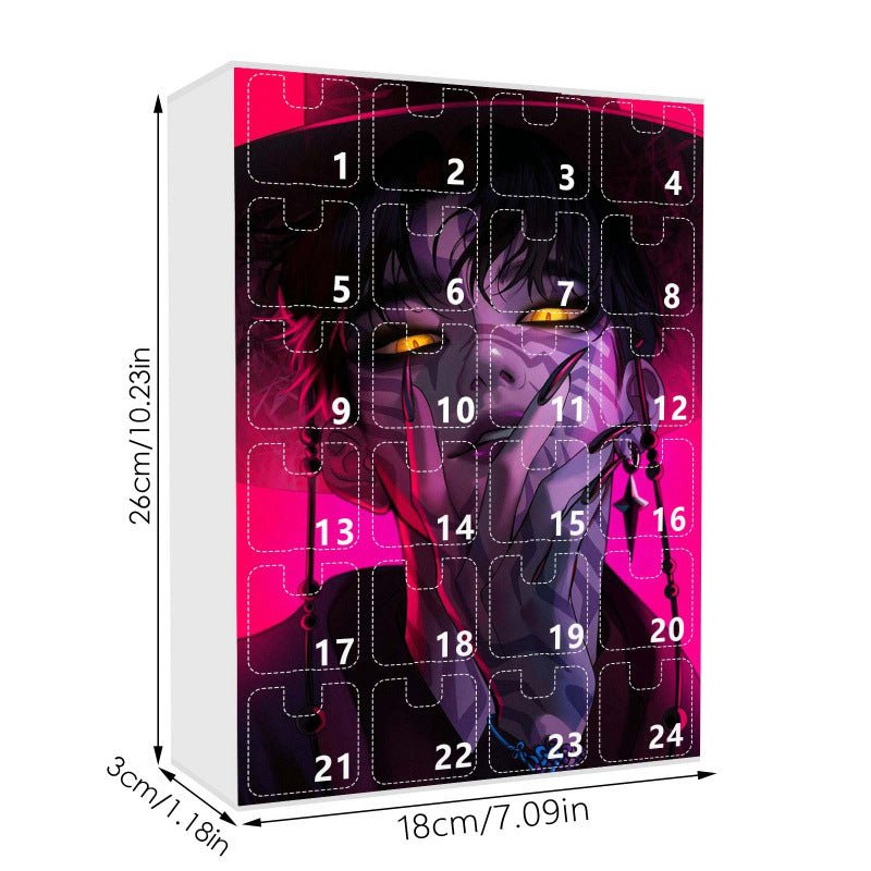 Kpop Demon Hunters Advent Countdown Calendar With 24pcs Keychain - ArtGalleryZen