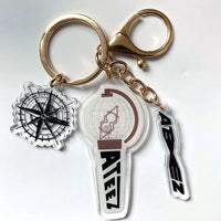 Thumbnail for Kpop Idol Group Mini Lightstick Acrylic Keychain - ArtGalleryZen