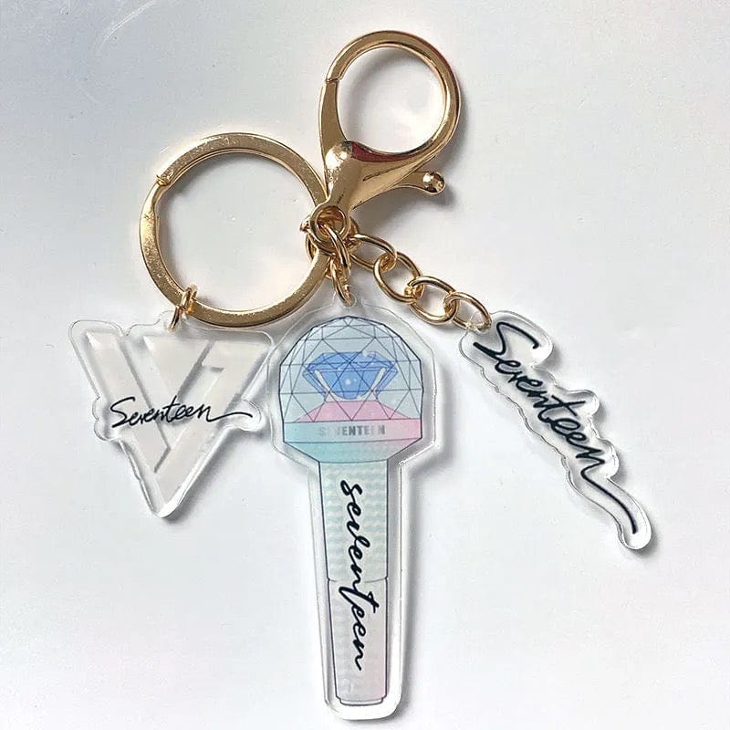 Kpop Idol Group Mini Lightstick Acrylic Keychain - ArtGalleryZen