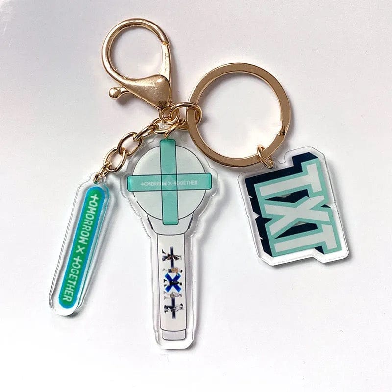 Kpop Idol Group Mini Lightstick Acrylic Keychain - ArtGalleryZen