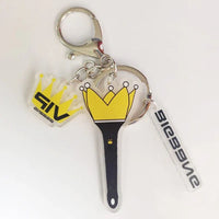 Thumbnail for Kpop Idol Group Mini Lightstick Acrylic Keychain - ArtGalleryZen