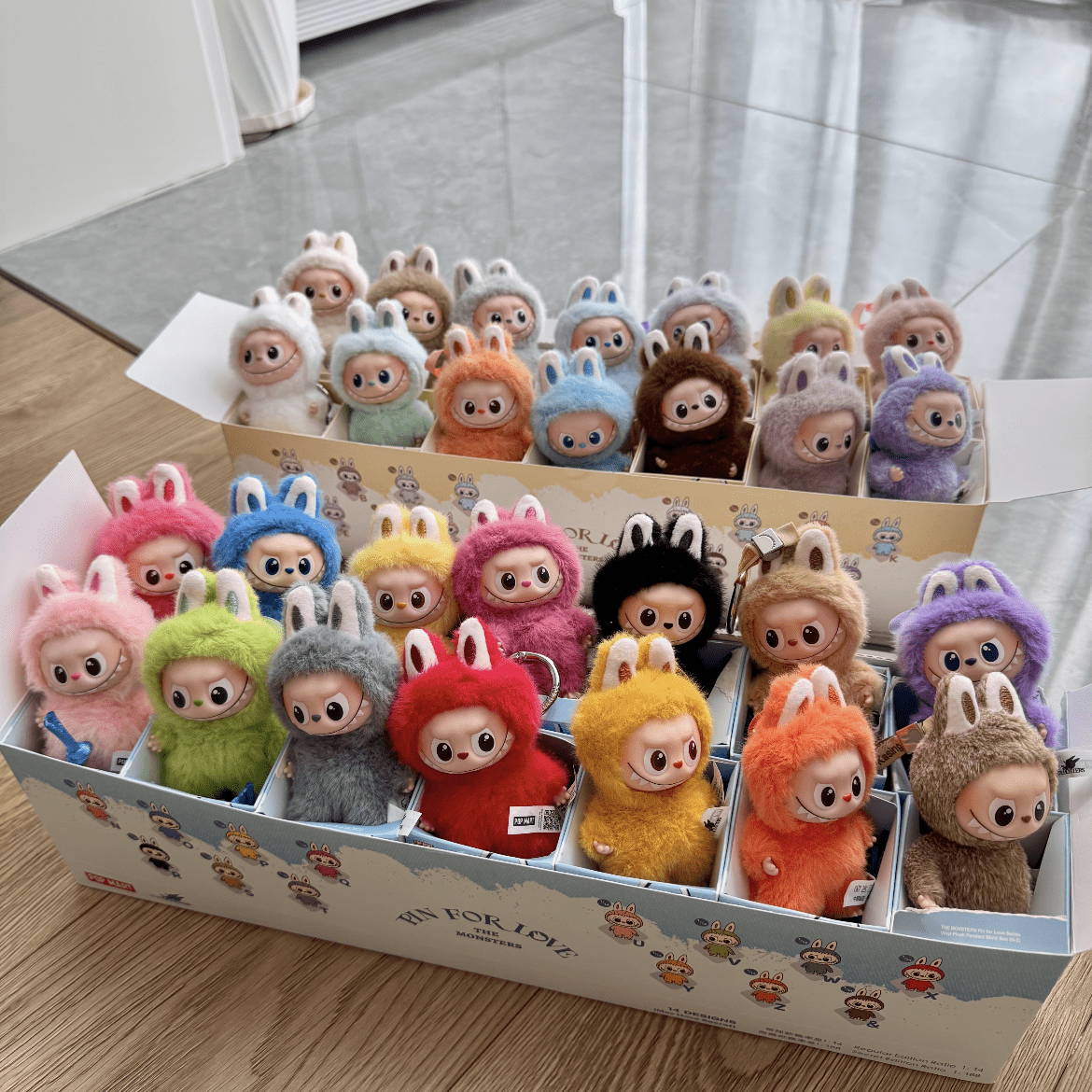 Labubu The Monsters Pin for Love Series Plush Keychain Doll Blind Box - ArtGalleryZen
