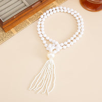 Thumbnail for Layered Seed Bead Ball Chain Tassel Y Necklace Choker for Women - ArtGalleryZen