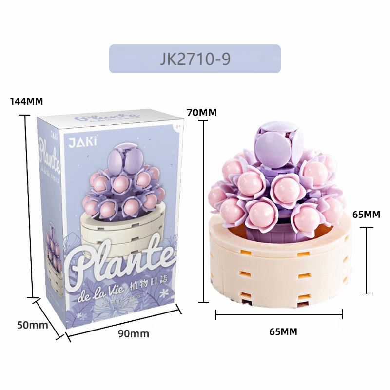 LEGO Compatible 12 Succulents Assembly Building Blocks - ArtGalleryZen