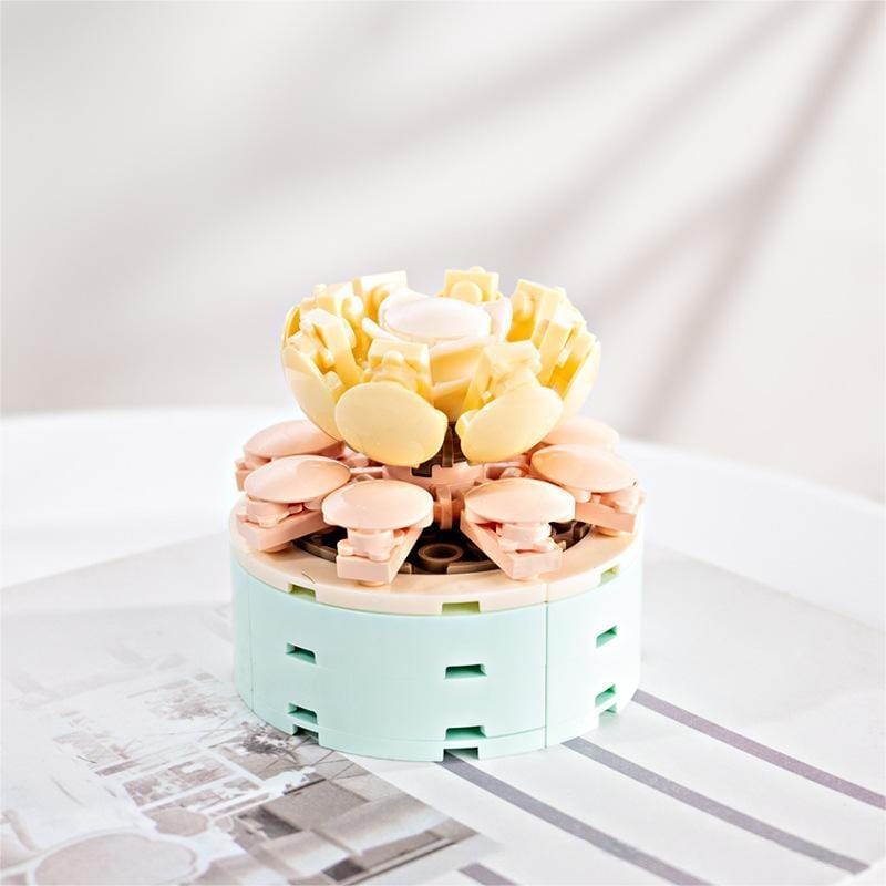 LEGO Compatible 12 Succulents Assembly Building Blocks - ArtGalleryZen