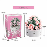 Thumbnail for LEGO Compatible 12 Succulents Assembly Building Blocks - ArtGalleryZen