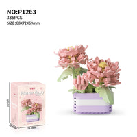 Thumbnail for LEGO Compatible Flower Pot Assembly Building Blocks - ArtGalleryZen