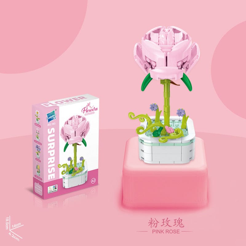 LEGO Compatible Flower-S1 Assembly Building Blocks - ArtGalleryZen