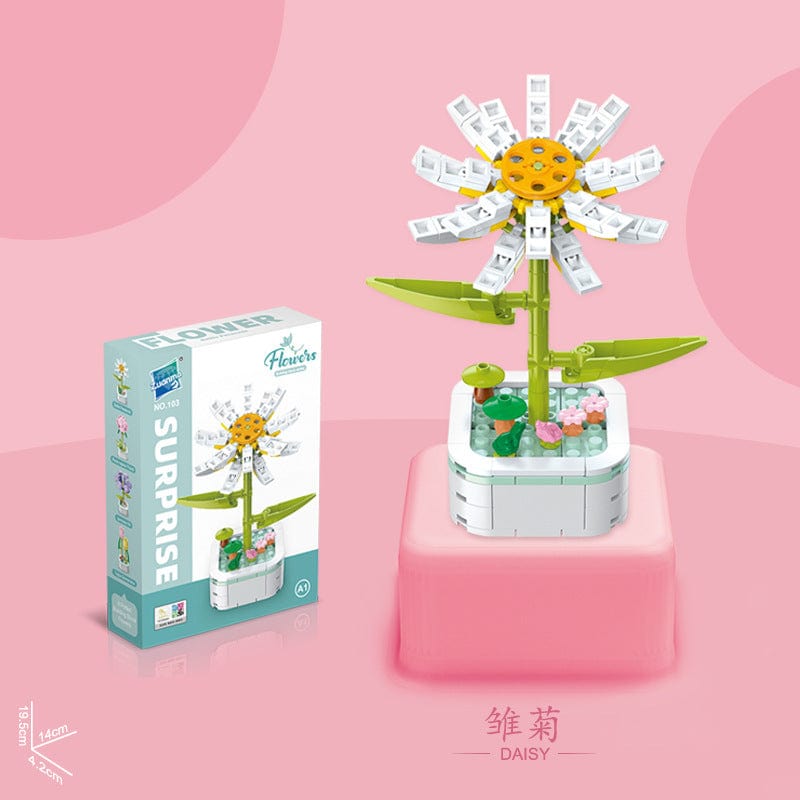 LEGO Compatible Flower-S1 Assembly Building Blocks - ArtGalleryZen