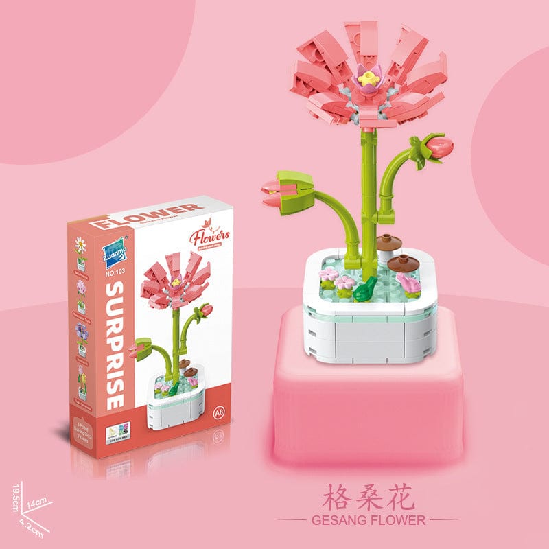 LEGO Compatible Flower-S1 Assembly Building Blocks - ArtGalleryZen