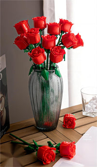 Thumbnail for LEGO Compatible Rose Building Blocks - ArtGalleryZen