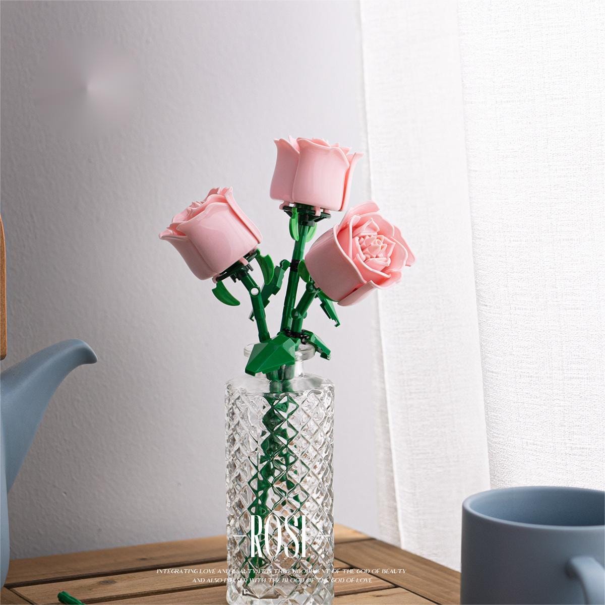 LEGO Compatible Rose Building Blocks - ArtGalleryZen