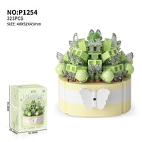 Thumbnail for LEGO Compatible Succulents Assembly Building Blocks - ArtGalleryZen