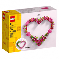 Thumbnail for LEGO Floral Heart Building Bricks - ArtGalleryZen