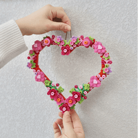 Thumbnail for LEGO Floral Heart Building Bricks - ArtGalleryZen