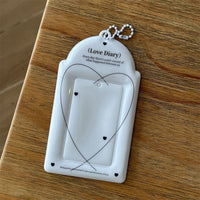 Thumbnail for Love Diary Cherry Blossoms Kpop Keychain Photocard Holder - ArtGalleryZen