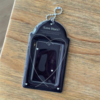 Thumbnail for Love Diary Cherry Blossoms Kpop Keychain Photocard Holder - ArtGalleryZen