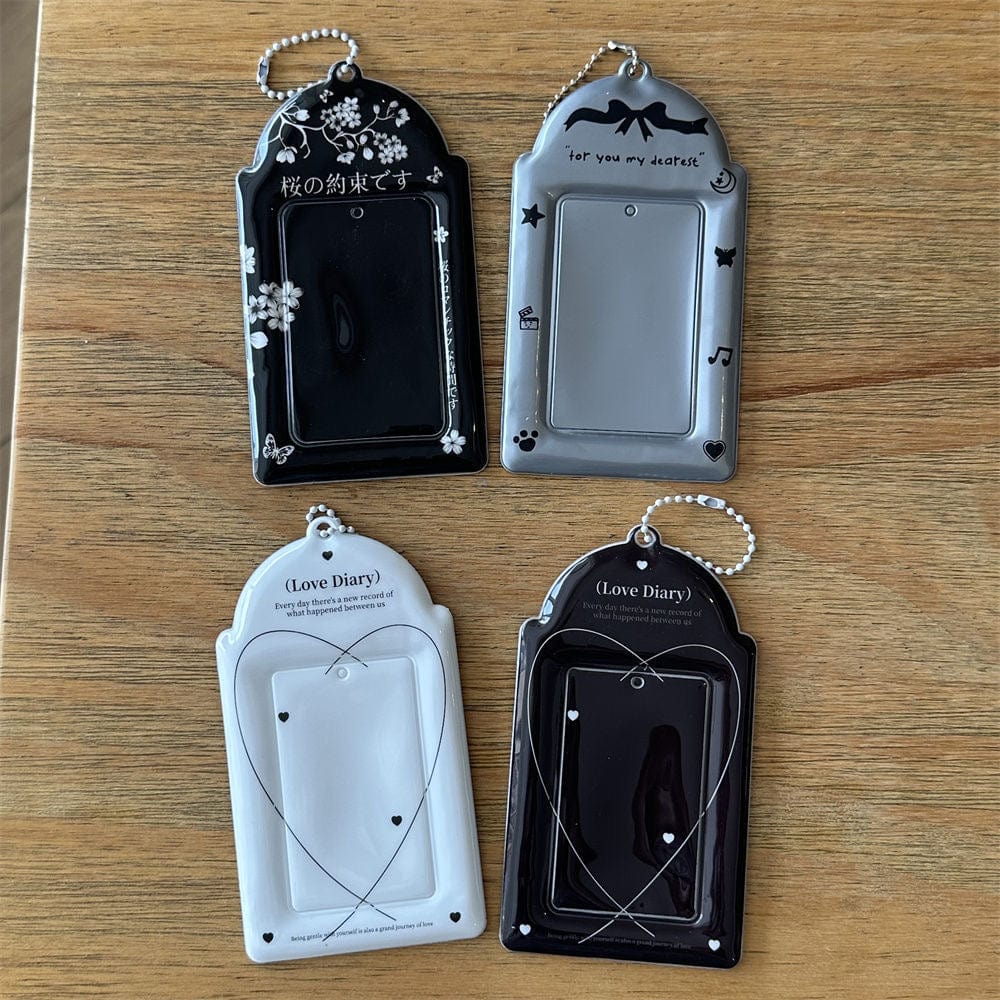 Love Diary Cherry Blossoms Kpop Keychain Photocard Holder - ArtGalleryZen