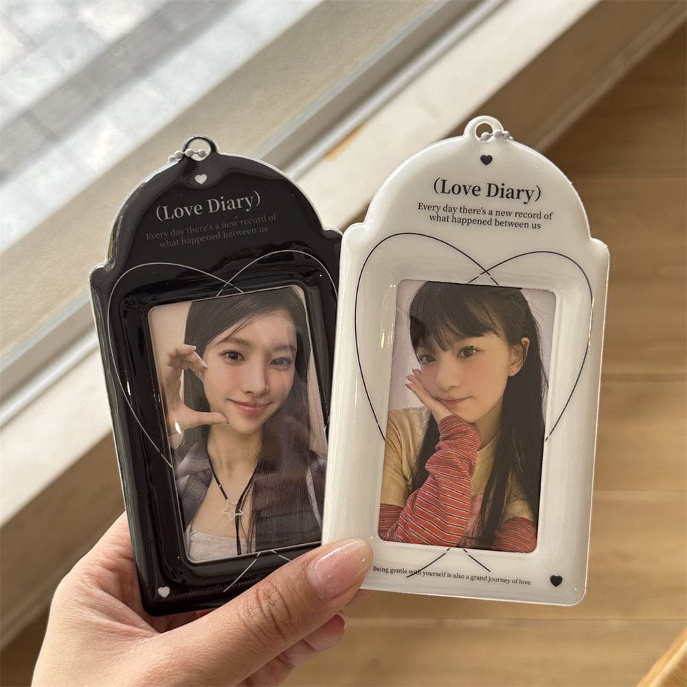 Love Diary Cherry Blossoms Kpop Keychain Photocard Holder - ArtGalleryZen