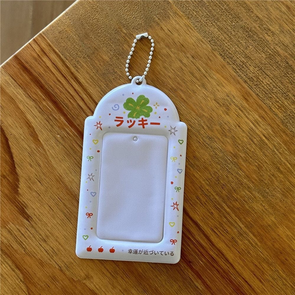 Lovely Cat Apple Cake Kpop Keychain Photocard Holder - ArtGalleryZen