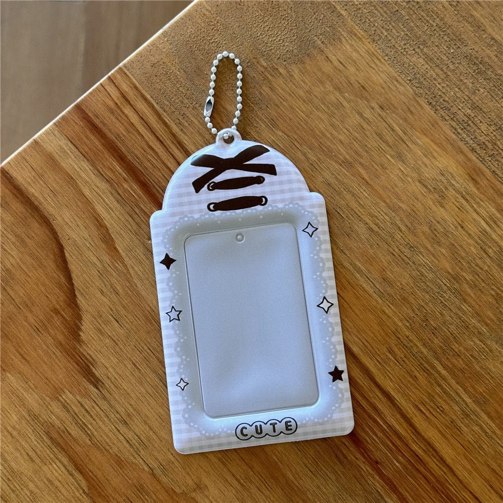 Lovely Cat Apple Cake Kpop Keychain Photocard Holder - ArtGalleryZen