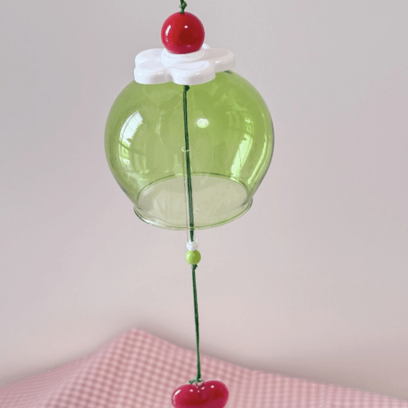 Lovely Cherry Cream Pudding Wind Chime - ArtGalleryZen