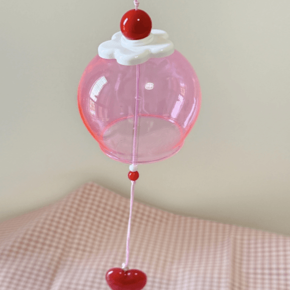 Lovely Cherry Cream Pudding Wind Chime - ArtGalleryZen