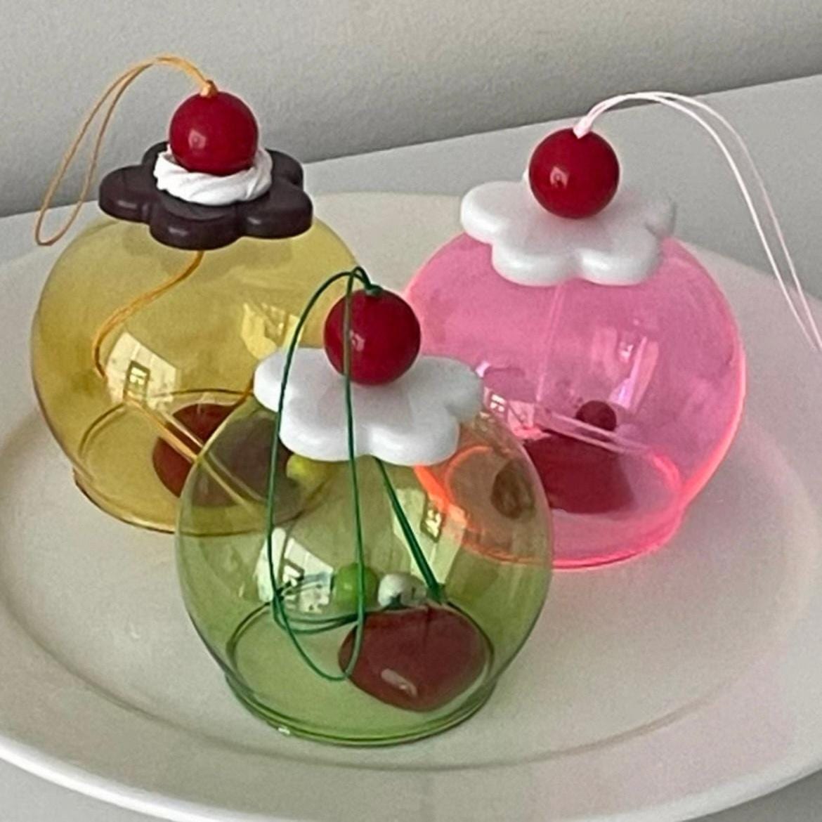 Lovely Cherry Cream Pudding Wind Chime - ArtGalleryZen