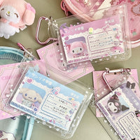 Thumbnail for Lovely Sanrio Kpop Heart Keychain Photocard Holder - ArtGalleryZen