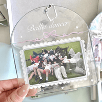 Thumbnail for Lucky Clover Rainy Day Kpop Keychain Horizontal Photocard Holder - ArtGalleryZen