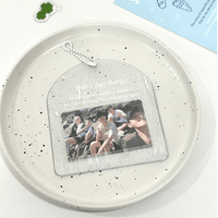 Thumbnail for Lucky Clover Rainy Day Kpop Keychain Horizontal Photocard Holder - ArtGalleryZen