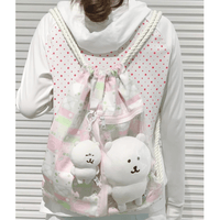 Thumbnail for Lucky Clover Strawberry Pudding Kpop Fan Display Drawstring Backpack - ArtGalleryZen