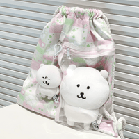 Thumbnail for Lucky Clover Strawberry Pudding Kpop Fan Display Drawstring Backpack - ArtGalleryZen