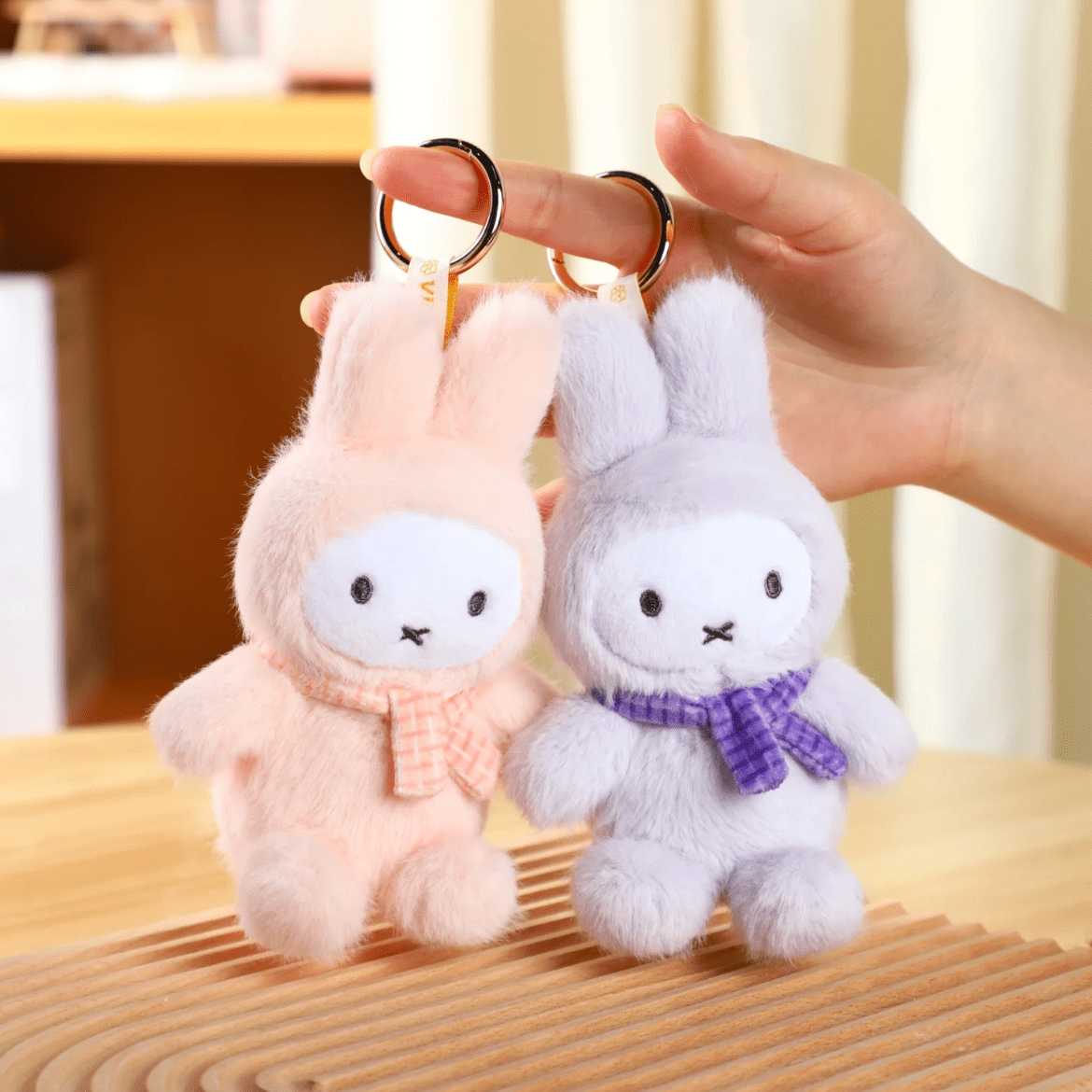 Miffy Macaron Plush Keychain Doll Random Blind Box - ArtGalleryZen