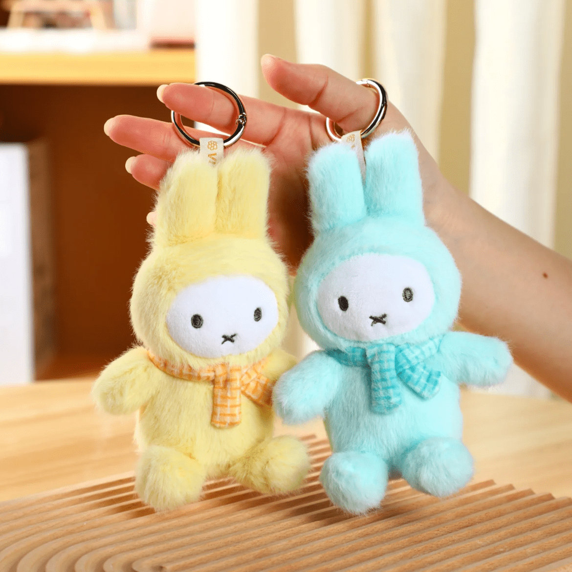 Miffy Macaron Plush Keychain Doll Random Blind Box - ArtGalleryZen