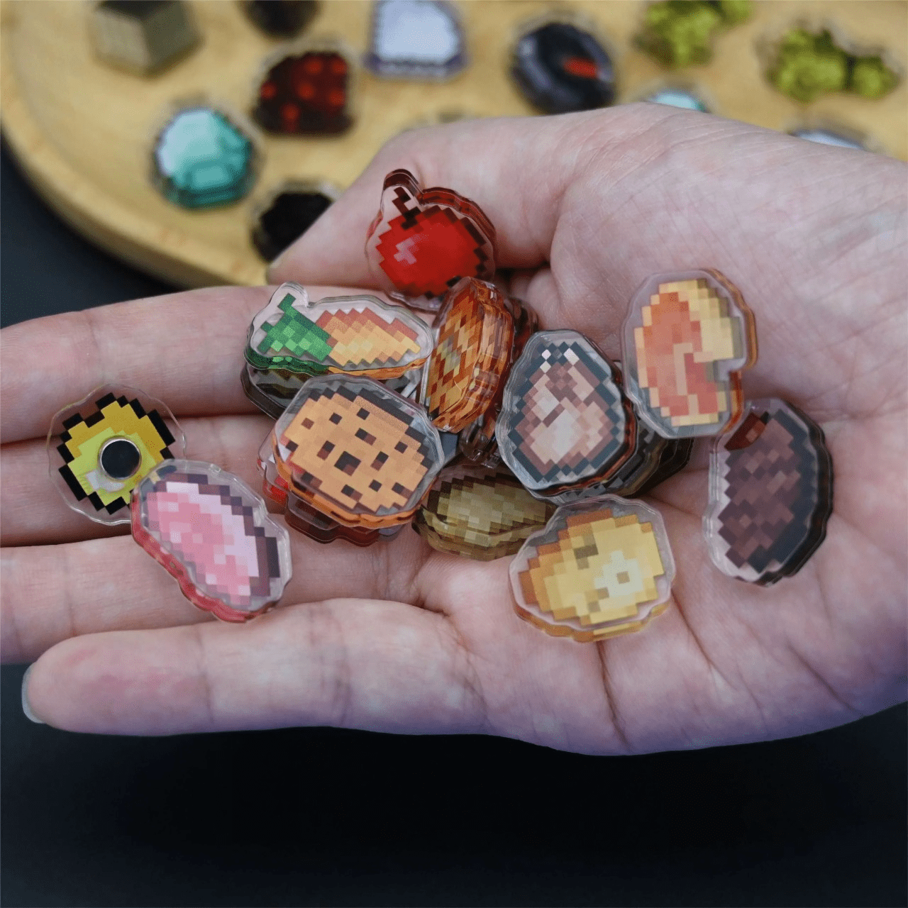 Minecraft Crafting Recipe Fridge Magnets Set - ArtGalleryZen