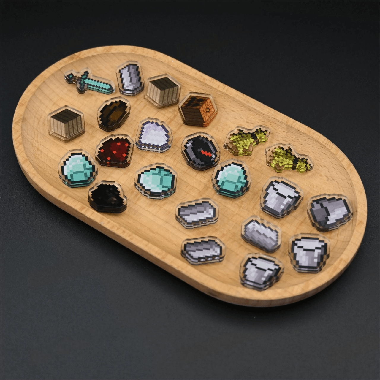 Minecraft Crafting Recipe Fridge Magnets Set - ArtGalleryZen
