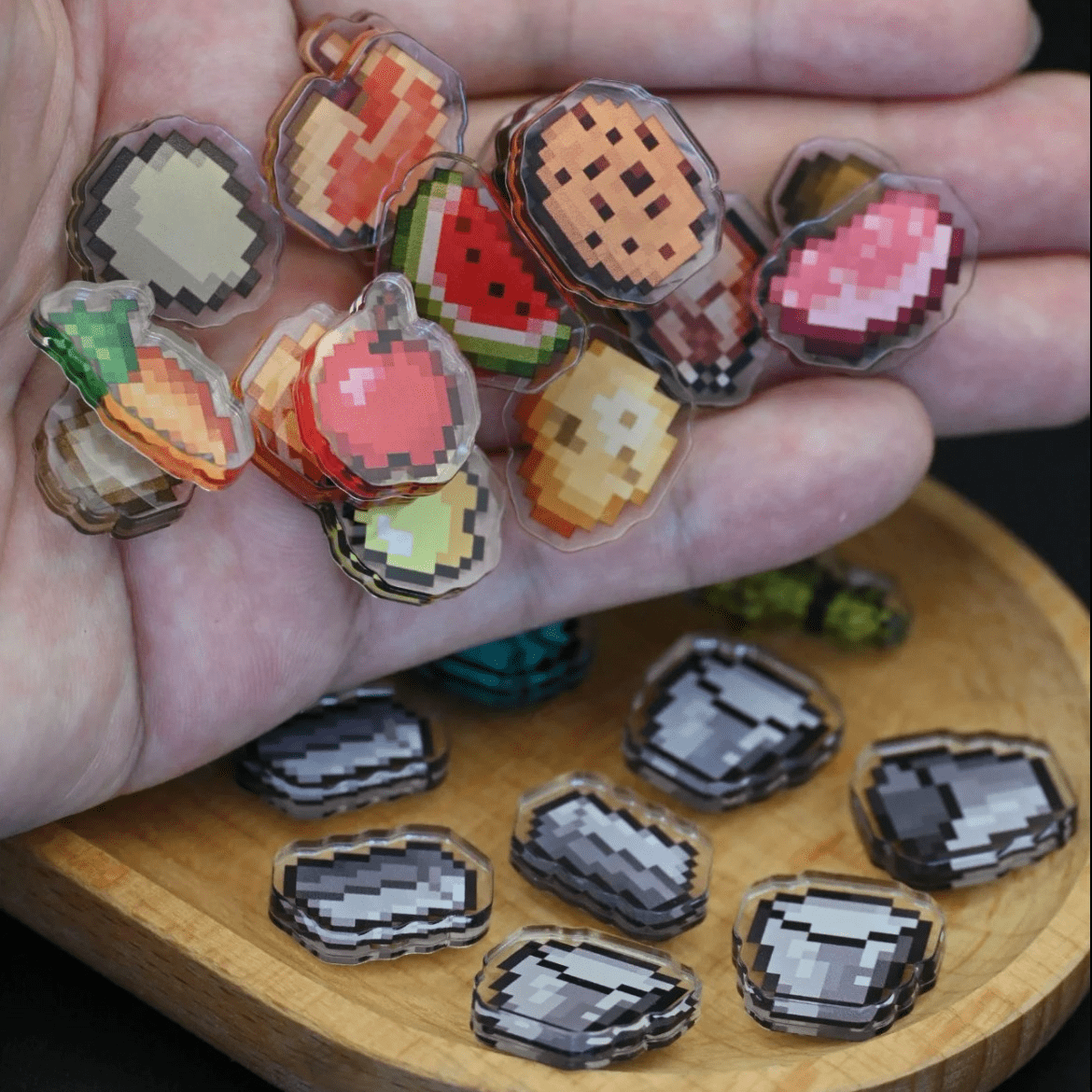 Minecraft Crafting Recipe Fridge Magnets Set - ArtGalleryZen