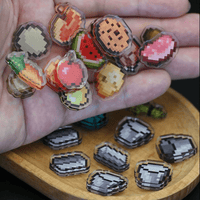 Thumbnail for Minecraft Crafting Recipe Fridge Magnets Set - ArtGalleryZen
