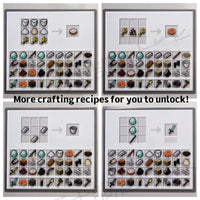 Thumbnail for Minecraft Crafting Recipe Fridge Magnets Set - ArtGalleryZen