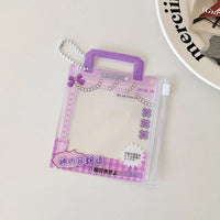 Thumbnail for Mini Handbag Photocard Holder Keychain - Chic PVC Card Display Bag - ArtGalleryZen