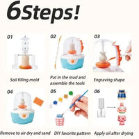 Thumbnail for Mini Pottery Studio Toys Creative Handmade DIY Toys - ArtGalleryZen