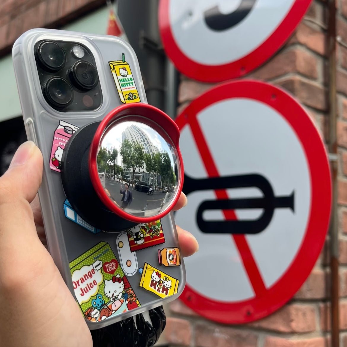 Mini Road Mirror Magnetic Phone Stand - ArtGalleryZen