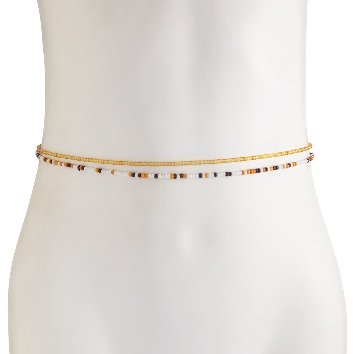 Minimalist 2pc Seed Beaded Belly Chain Set - ArtGalleryZen