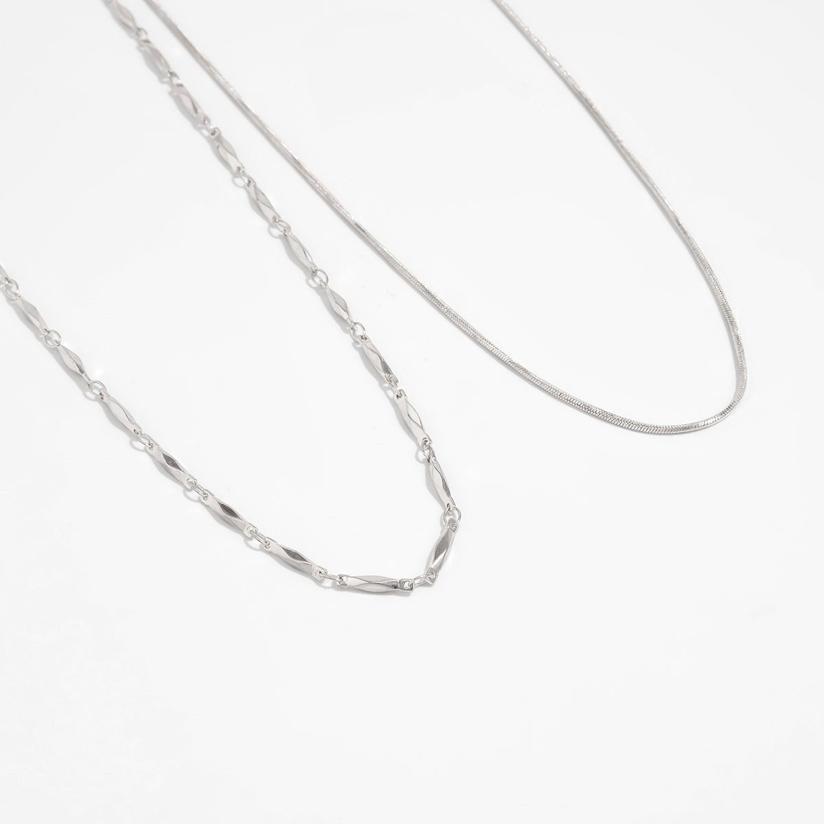 Minimalist 2pcs Gold Silver Plated Belly Chain Set - ArtGalleryZen