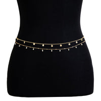 Thumbnail for Minimalist 2Pcs Pearl Sequin Belly Chain Set