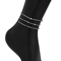 Thumbnail for Minimalist 3pcs Saturn Chain Anklet Set - ArtGalleryZen