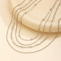 Thumbnail for Minimalist 4Pcs Heart Beaded Herringbone Belly Chain Set