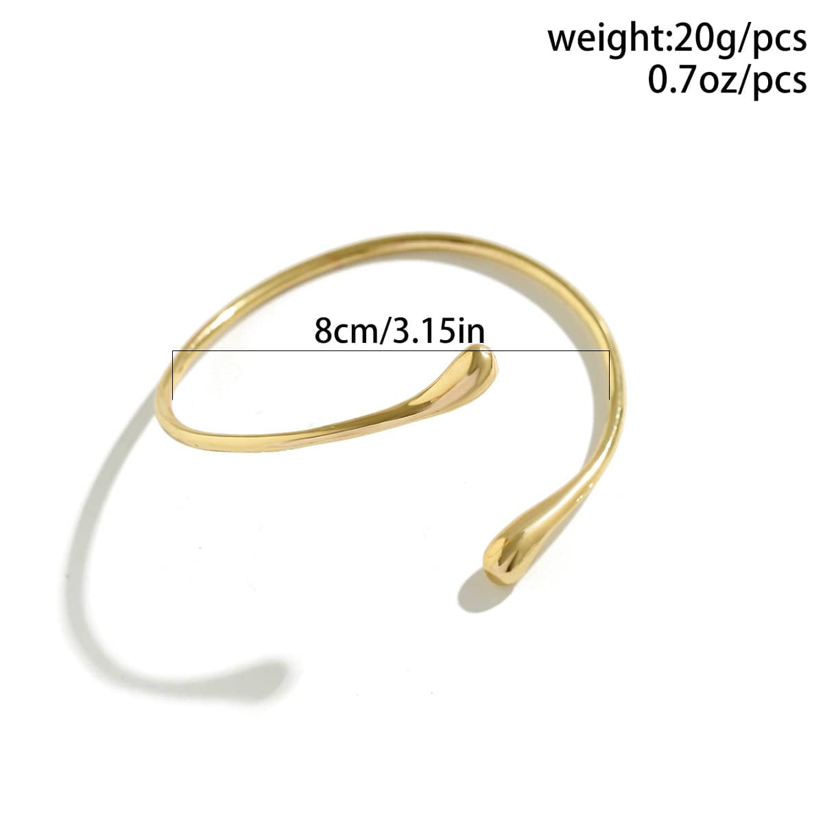 Minimalist Abstract Waterdrop Shape Arm Band