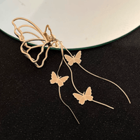 Thumbnail for Minimalist Butterfly Chain Tassel Chignon Claw Clip Hair Clip - ArtGalleryZen